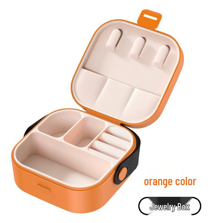 Portable Mini Jewelry Storage Box for Necklace, Earrings, Rings, Bracelets - Children's Multifunctional Gift Box