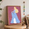 Disney DIY Sleeping Beauty Oil Painting Art Painting Kit Home Wall Decor Handmade Gift Princess Aurora Wall Art Bedroom Craft Supplies