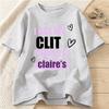 Letter Graphic Print Tshirts for Women Unisex Summer Casual Fashion Loose Streetwear YK Tops Crew Neck Short Sleeve Tshirts