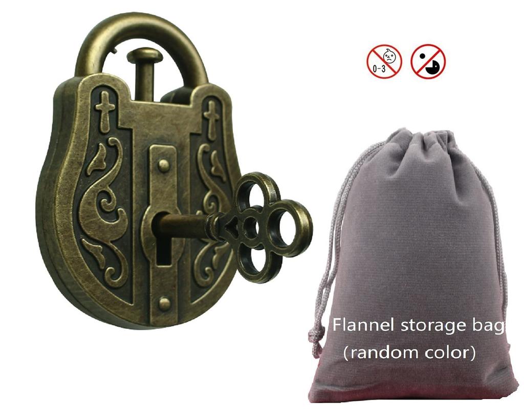 SHUYUE Lock Unlock 3D Brain Training Puzzle Kids Classic Toy Cast Metal &