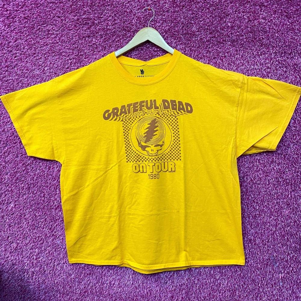 Junk Food Clothing Grateful Dead On Tour 1980 Graphic TShirt 2XL Unisex T-Shirt S