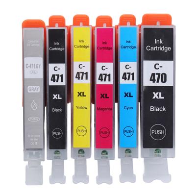 Peça de Acessório de Impressão de Cartucho de Tinta para PIXMA MG5740 MG6840 MG7740 TS5040 TS6040 TS8040 6 Cores