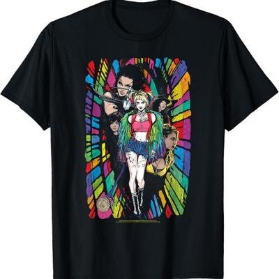 Birds of Prey Harley Quinn Color Corridor T-Shirt