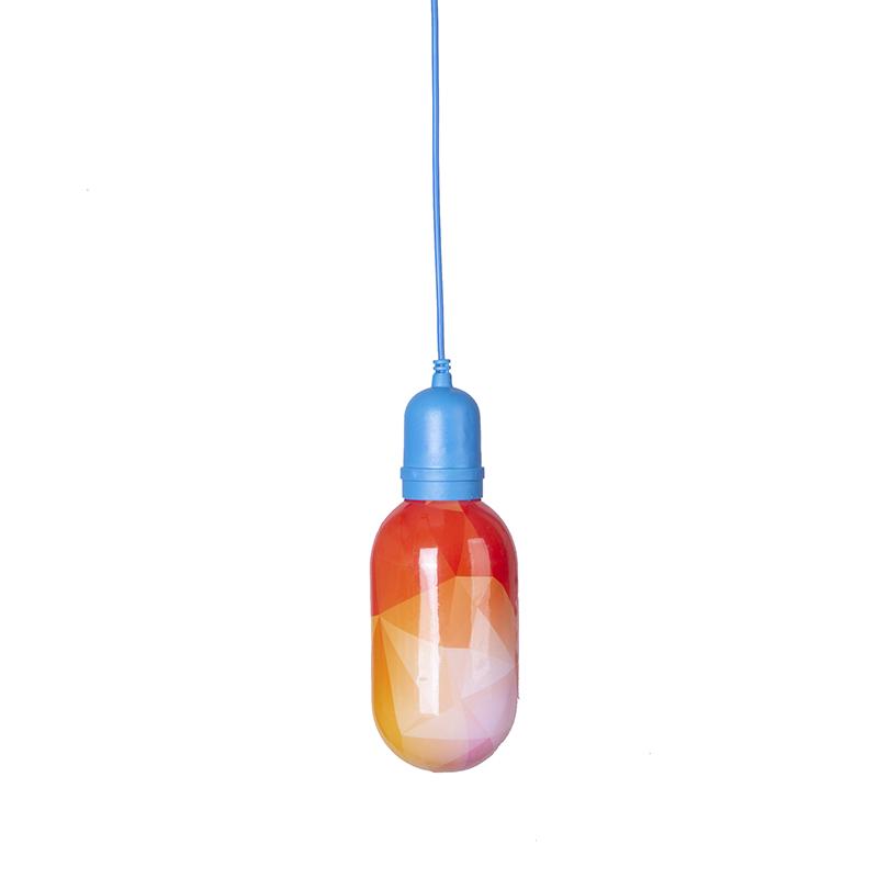 Colorful LED Tree Pendant Light - Glazed Wishing Bottle for Outdoor Festival and Street Decoration