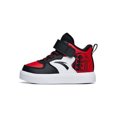 High-Top Learning Walking Shoes Baby Sneaker Black Red 312140053A-2