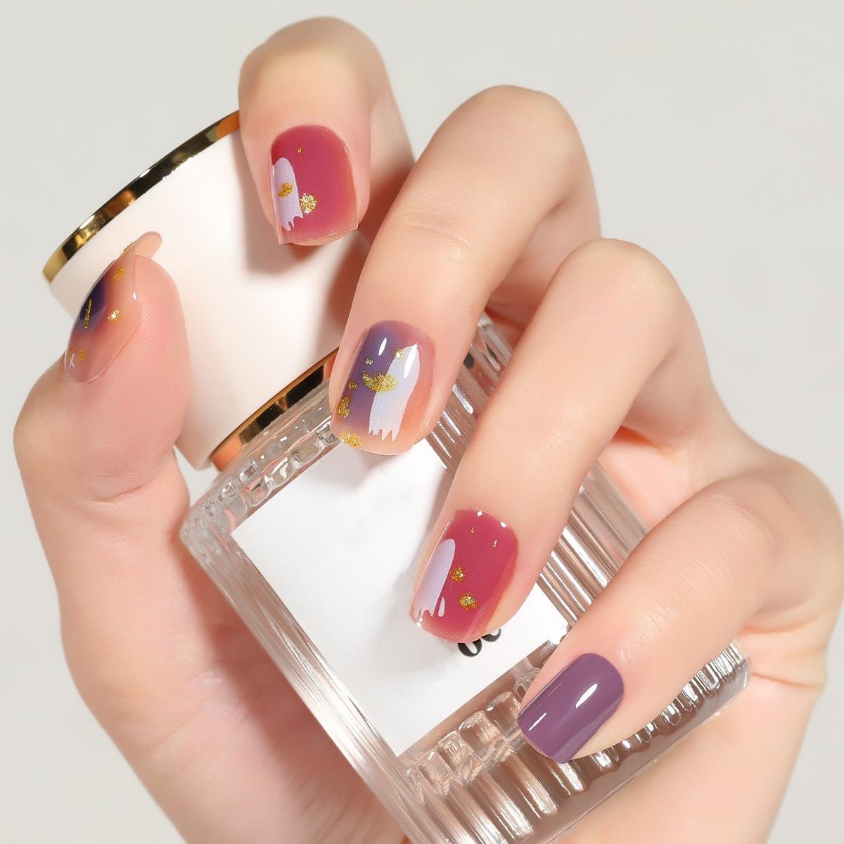 

Colorful Fresh Simple Nail Tips - Wearable & Stylish Fake Nails