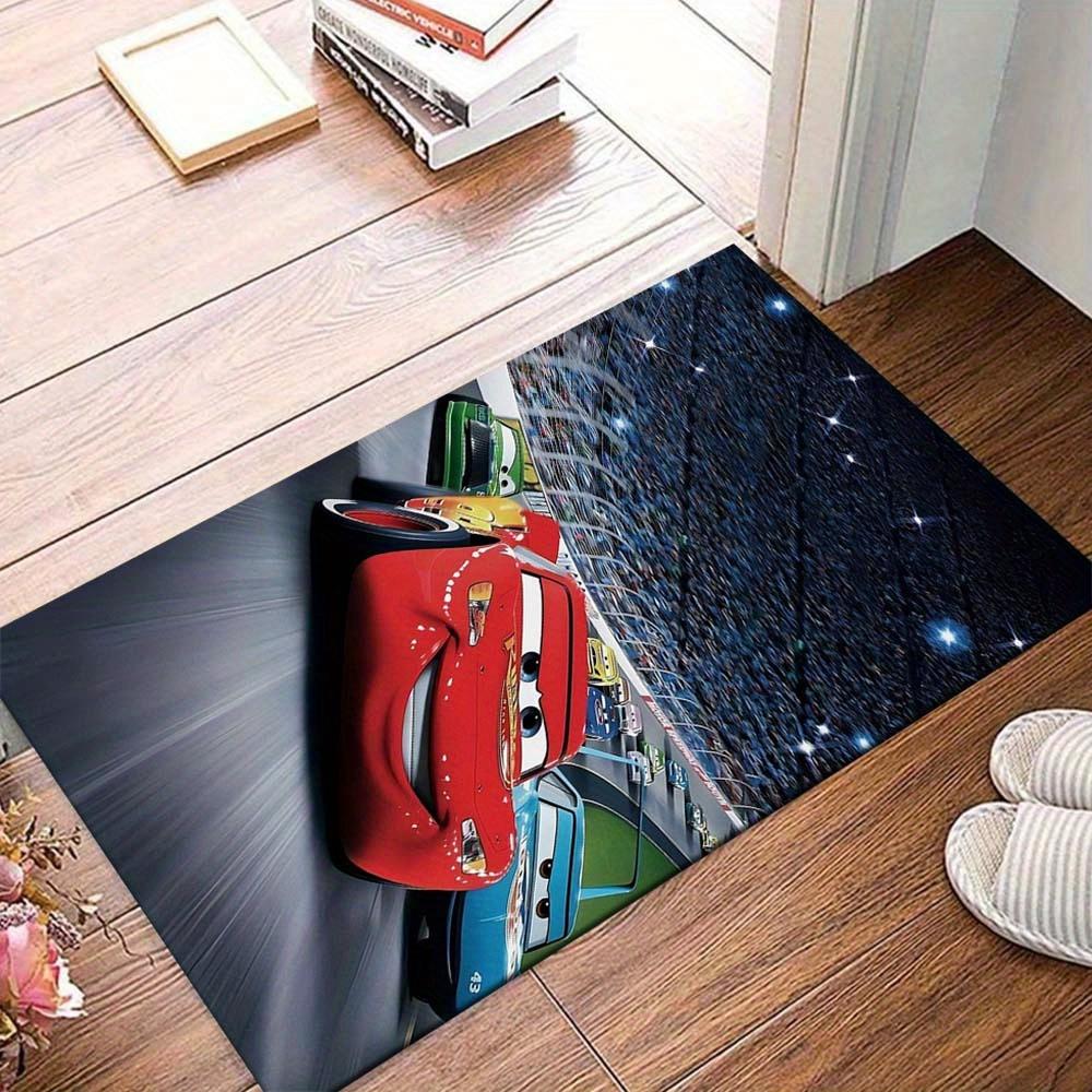 

JIT 1pc Lightning McQueen s Game Themed Area Rug – Soft Polyester, Machine Washable Rectangular Carpet for Bedrooms, Entryway, Office – Large Floor Ma 60cm by 90cm