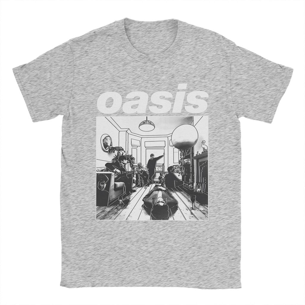 Definitely Maybe Rock Band  T Shirt Men Women Cotton Casual T-Shirts Crew Neck O-Oasis Tee Shirt Short Sleeve Tops Party