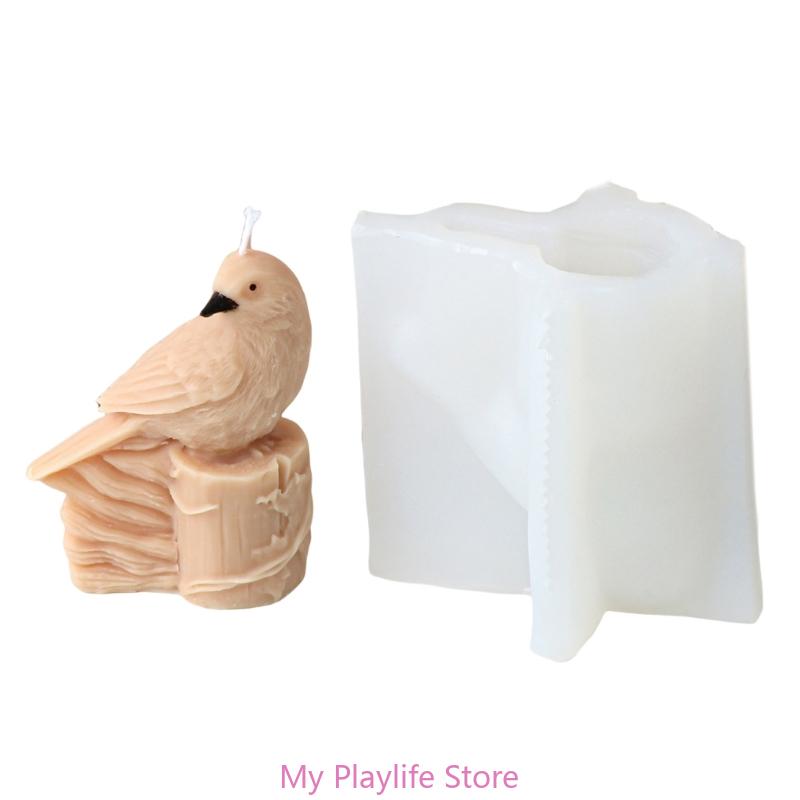 Forme din silicon pentru bufniță în picioare Forme pentru papagali Forme pentru ipsos Forme din rășină epoxidica Forme minunate pentru animale pentru fabricarea lumânărilor