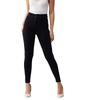 Dolce Crudo Women's Black Skinny Fit High Rise Clean Look Regular Length Clean Look Stretchable Denim Jeans(DOAW18DEN02-