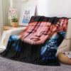 1PC Marilyn Monroe Print FlAannel Blanket, High quality Comfortable for All Seasons, Home Decor, Warmth and Comfort