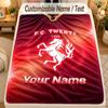 Flannel BlanketFC Twente Custom Name Text Personalized Soft Warm Throw Blanket Home Decor Gift
