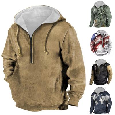 Ropa de fitness Suéter periférico para hombre Camiseta de manga larga con capucha