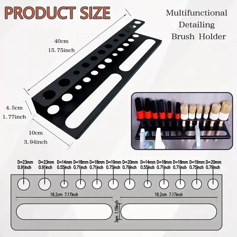 Wall-Mounted Wrought Iron Tool Storage Rack for Screwdrivers, Hammers, Needle-Nose Pliers