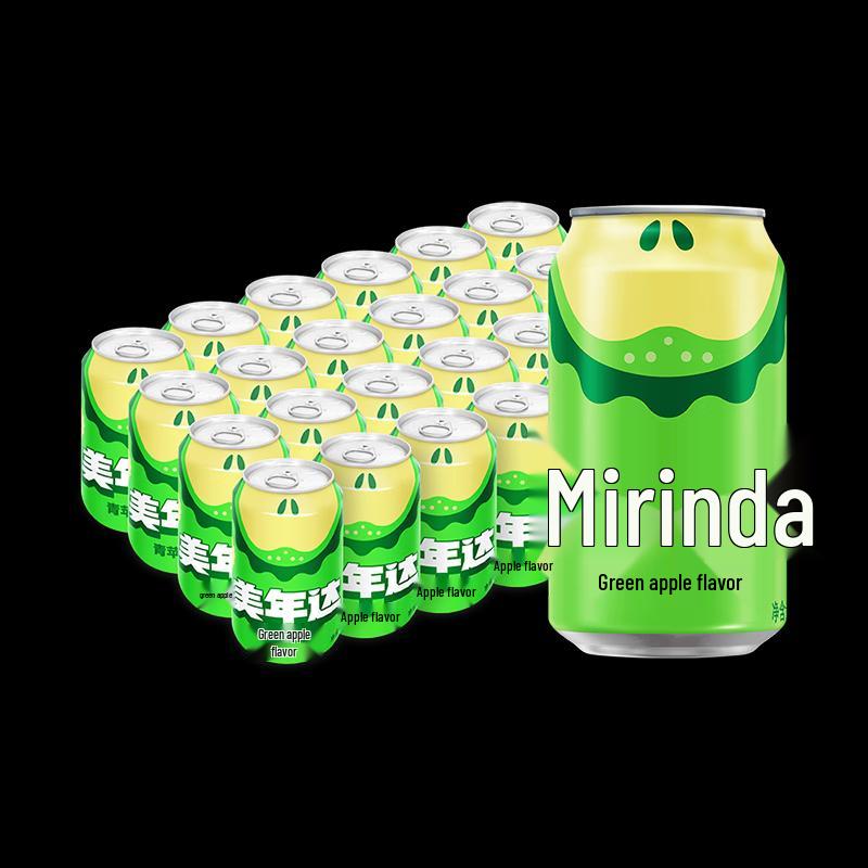 Mirinda Carbonated Soft Drink, 330ml Cans, 24-Pack