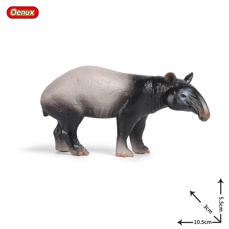 Oenux Lesní divoká zvířata Los Had Zebra Krokodýl Páv Kůň Model Akční figurka Figurky Miniaturní sbírka Dětská hračka