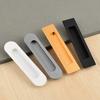 Black Sliding Barn Door Handle Invisible Pull Recessed Handle White Finger Flush Pulls For Closet Pocket Embedded Handle