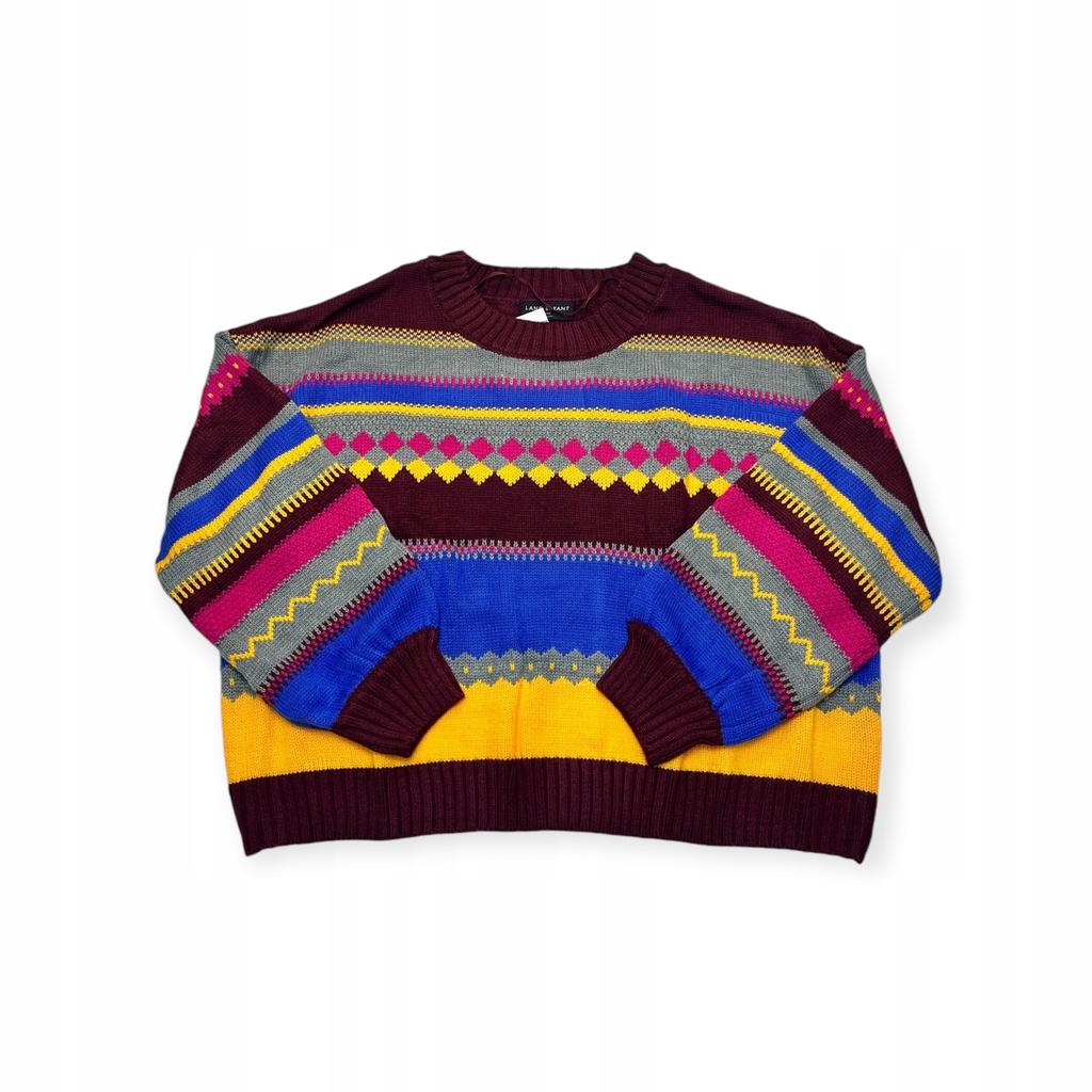 Kolorowy Sweter Damski Lane Bryant 22/24