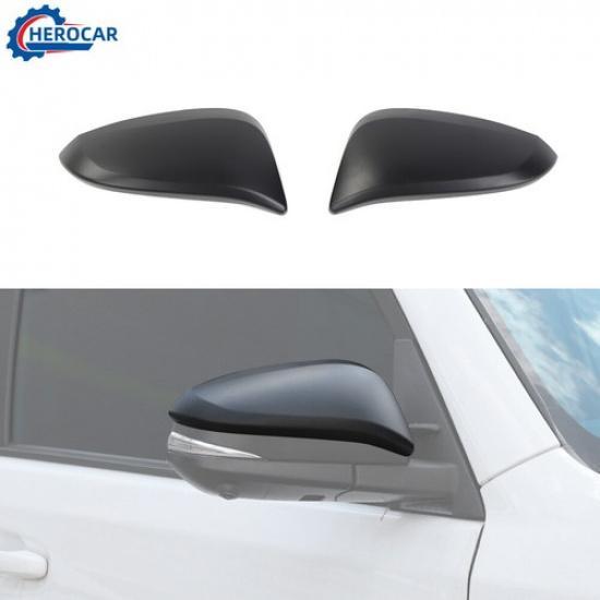 2PCS Matte Black Both Side Rearview Mirror Covers For 4Runner 2017+ Accessories