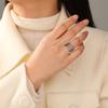  Flower of Life Rings Stainless Steel Hollow Sacred Mandala Ring for Women Men Spiritual Jewelry Gift