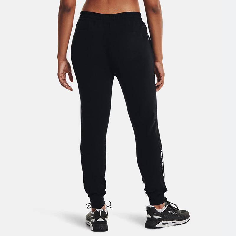Under Armour Casual Fleece Joggers Thick Women Bottoms Black 1365775-001