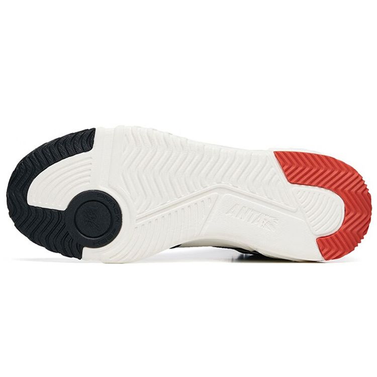 Anta Flame High-Top Skate Shoes Men Skate Shoes White Black Gray 112248990R-3