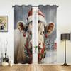 Christmas Snow Farm Cow Window Curtains for Living Room Bedroom Luxury Modern Kitchen Curtains Fabric Drapes