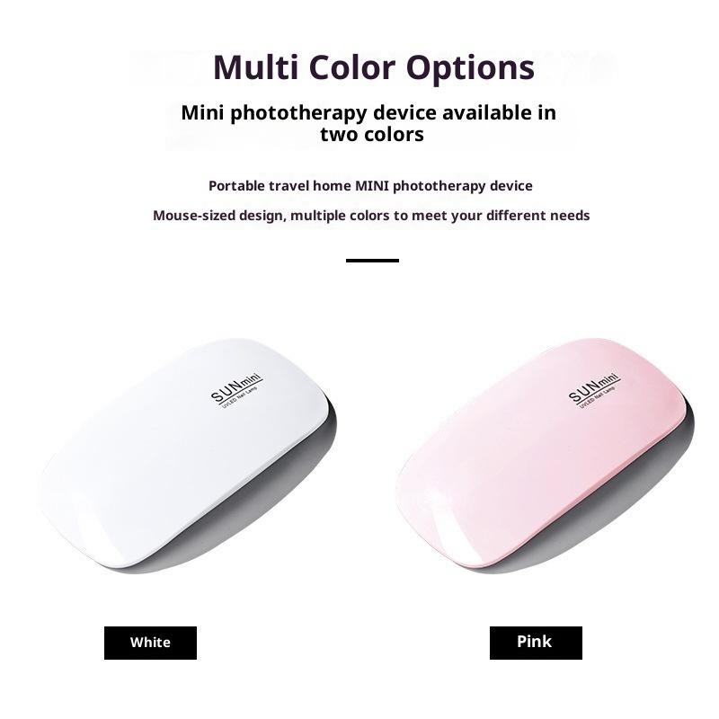 Mini UV LED Nail Lamp 6W For Curing Nail Gel Polish Portable Foldable 45s/60s Timing Manicure Dry Machine Nail Art Drying Tool