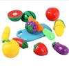 Neue Mode 6PC Obst Gemüse Schneiden Pretend Spielen Kid Pädagogisches Spielzeug Geschenk