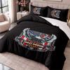 Harley-Davidson 3Pcs Bedding Set Duvet Cover With Two Pillowcases For Bedroom Home Decoration