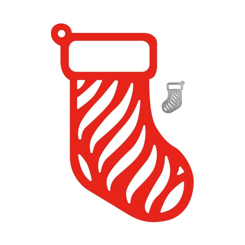 Christmas Stocking Metal Cutting Dies DIY Craft Carbon Steel Embossing Template Stencil Scrapbooking for Card Die Cuts