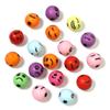 100Pcs/lot Acrylic Beads Mix Color 7.8mm Facial Expression Beads Spacer  For Jewelry Making Handmade Diy Bracelet Necklace