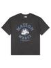 LA MAISON STUDIO Unisex Le Lis Pigment Classic Logo Smoky Short Sleeve T-Shirt Charcoal (Fcf2Ts417M)