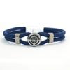 Noter New Men String Bracelet Nautical Compass Braslet 6 Colors Magnet Buckle Wrap Braclet Leisure Versatile Accessories Joias