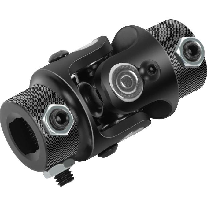 Cciyu Black Steering Joints 3/4" DD X 13/16"-36 Spline U-Joint Shaft 83mm