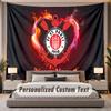 Custom Name Text Tapestry FC St. Pauli Personalized Polyester Wall Tapestry For Bedroom And Room
