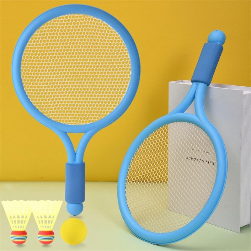Children Tennis Racket Set Badminton Racket with Tennis and 2 Shuttlecocks for Kid Boy Girl Beach Game Outdoor Playing
