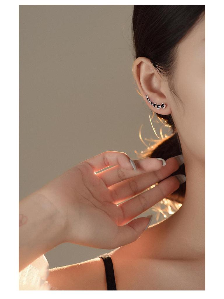 Banyan Tree S925 Silver Zircon Earrings - Elegant & Stylish Ear Hooks for Women