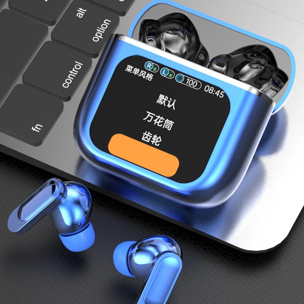 SE60 Bluetooth-compatible 5.4 Earphone Wireless Headphones Touch Control Headset LED Power Display True Noise Reduction H