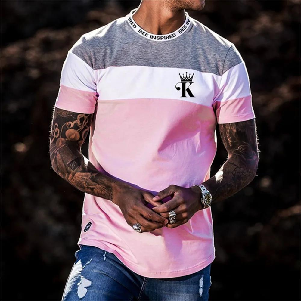 Men's Short Sleeve Crew Neck T-Shirt Trend Retro Hip Hop Style Short Sleeve Y2K Top Top Men's Oversized Men Short Sleeve T-Shirt