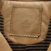 Ships Sheep Leather Leather Double Riders Jacket 36 Beige Brown Women Used