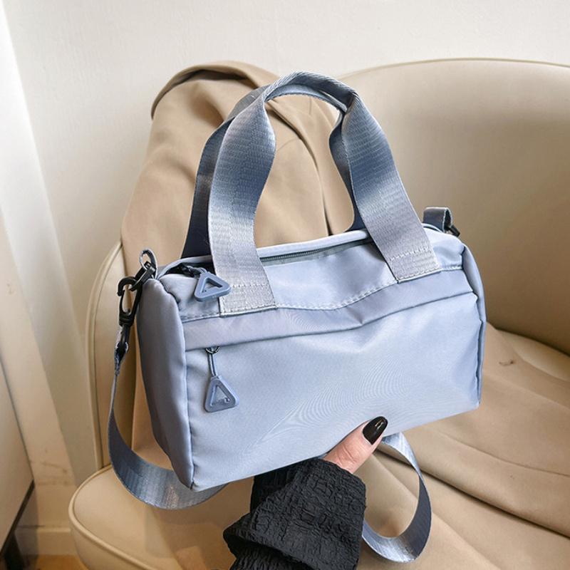 Chic Women's Nylon Crossbody Bag - Sleek Small Square Shoulder Handbag with Adjustable Strap, Zip Closure Casual Urban Style, Small Crossbody Bag