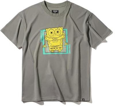 SPALDING SpongeBob SquarePants Checkered Flag Stone T-Shirt, Size M (SMT25046S)