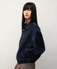 Andros Mimi Suede Blouson Jacket (Dark Navy)