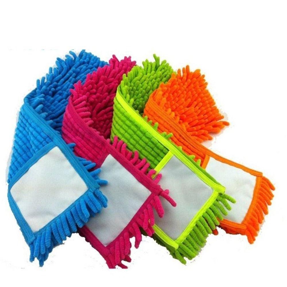 Reusable Coral Velvet Mop Cloth Absorbent Removable Lazy Mop Cloth Thick Washable Mop Accessories