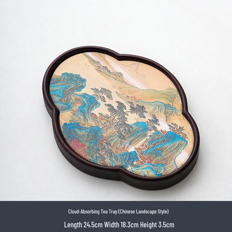 Water Absorbent Tea Tray - Small Chinese Gongfu Tea Set Accessory and Coaster for Tea Ceremony.
