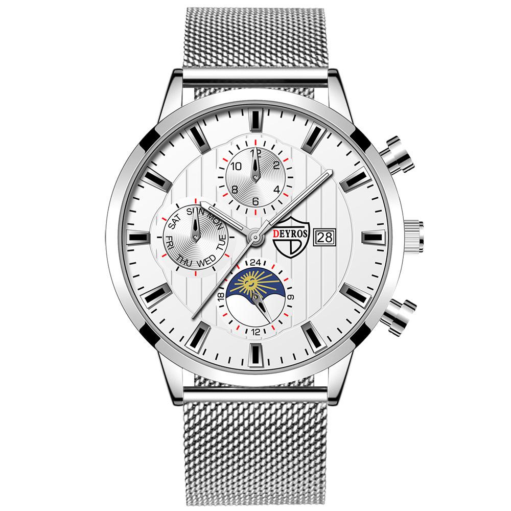 

Steel Belt Watch Men S Calendar Luminous Automatic Quartz Watch