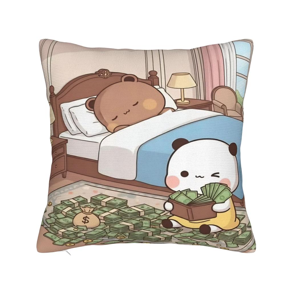 Bear Cartoon Cute Bubu Dudu Pillow Cover Pillow Case For Sofa Home Decoration Cushion Cover Polyester Pattern Pillowcases