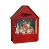 Christmas Cottage Decors Handcrafts LED Lighted Cabin House Festival Ornament for Home and Office Tabletop Display