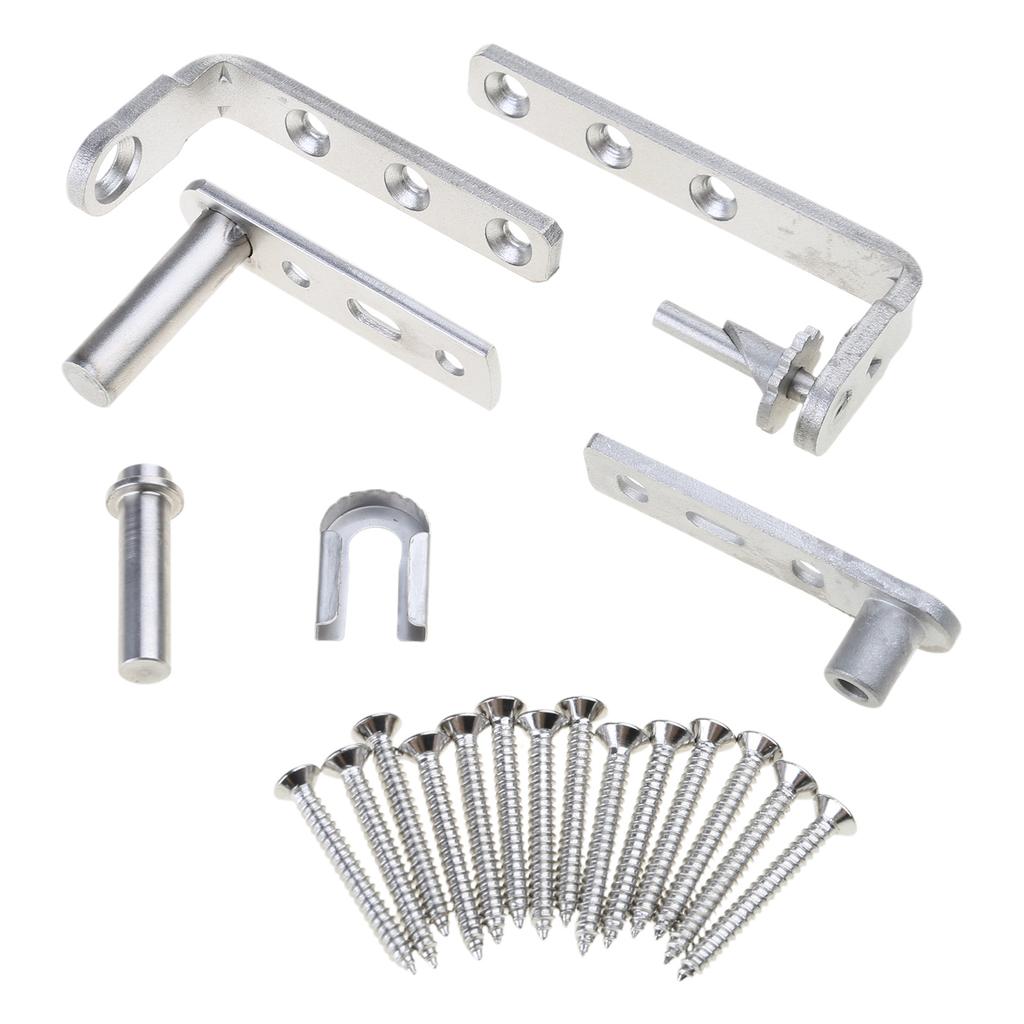 1 Paar selbstschließende Edelstahlscharniere Doppelschwingtürscharniere mit automatischer Rückholmechanik für Saloon-Schwingtüren